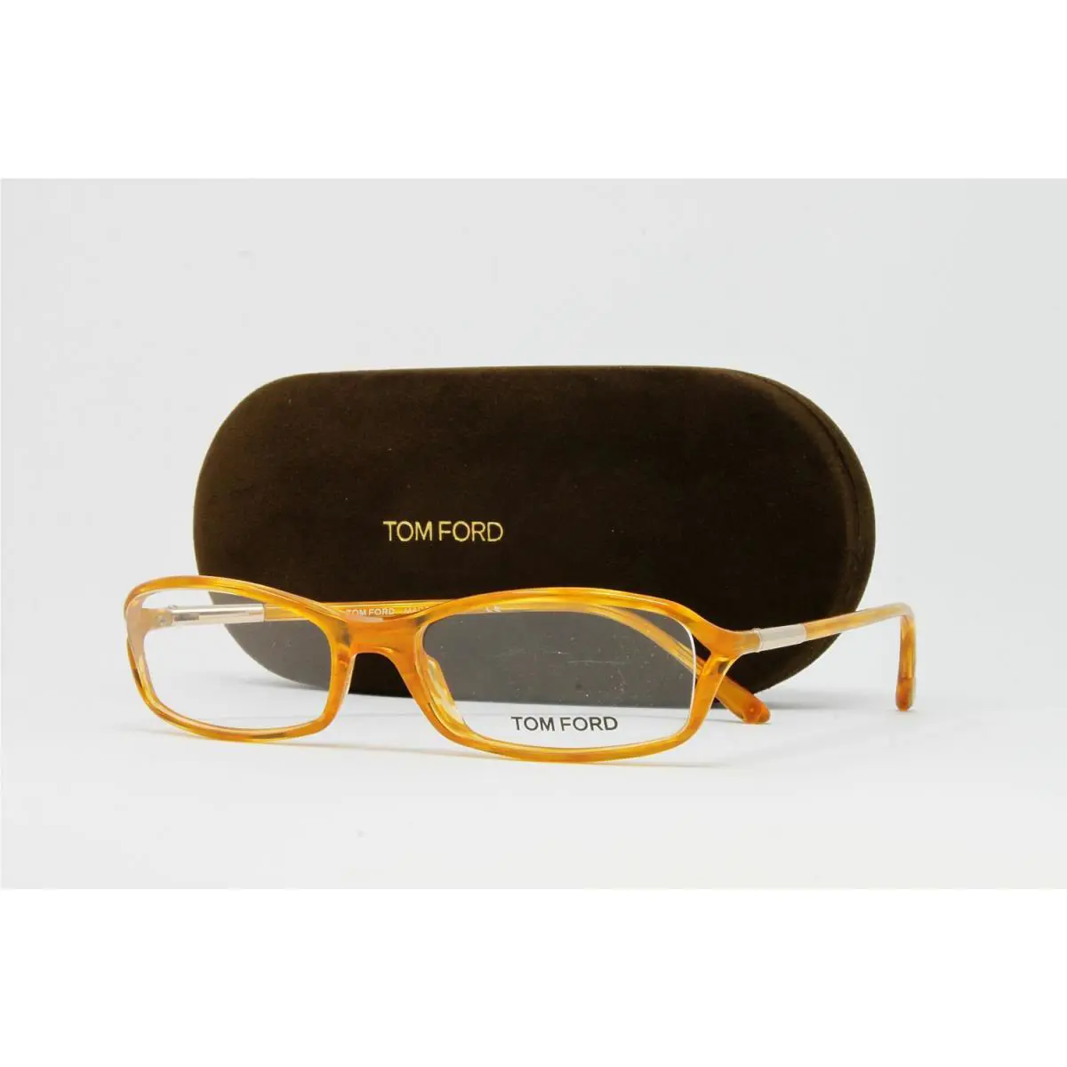 Tom Ford FT5019V U53 Caramel 52mm Women`s Eyeglasses Rectangular Frame