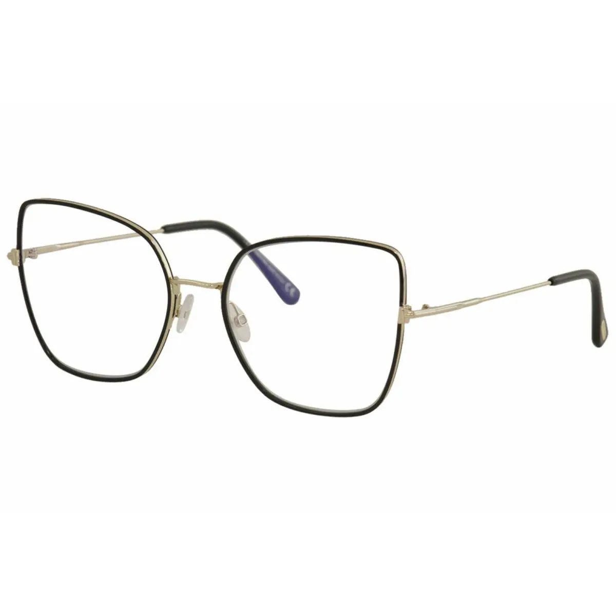 Tom Ford TF 5630B 5630 001 Black Gold Optical Frame Eyeglasses 56mm Italy