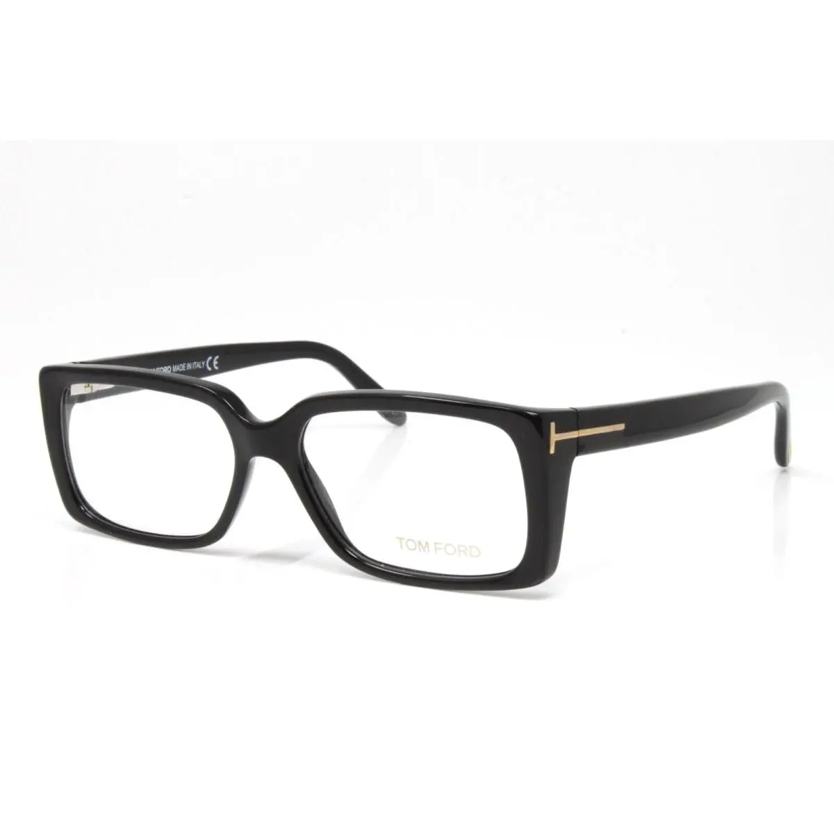 Tom Ford Eyeglasses Women`s Black Plastic Rectangular Frame 56mm FT5281-001
