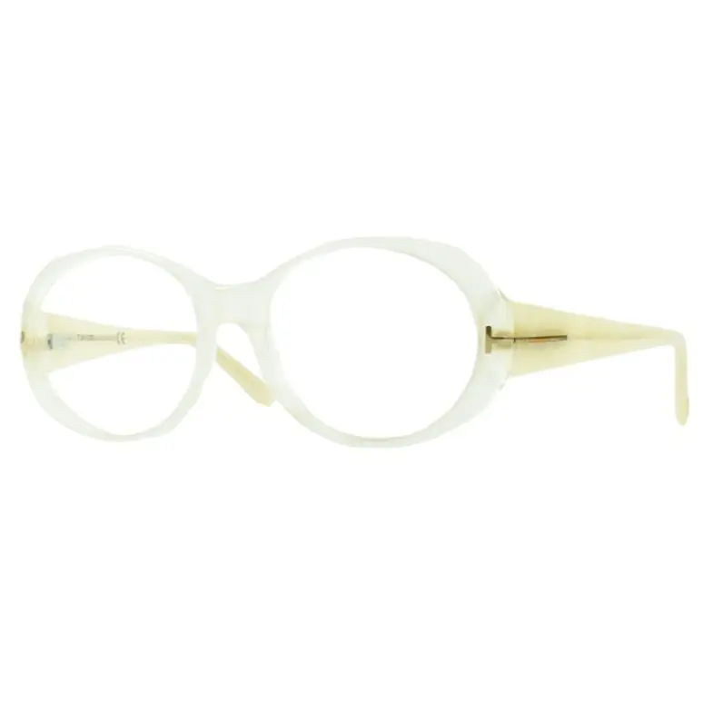 FT5246 024 Full Frame Oval Unisex Matte Crystal Transparent Ivory by Tom Ford