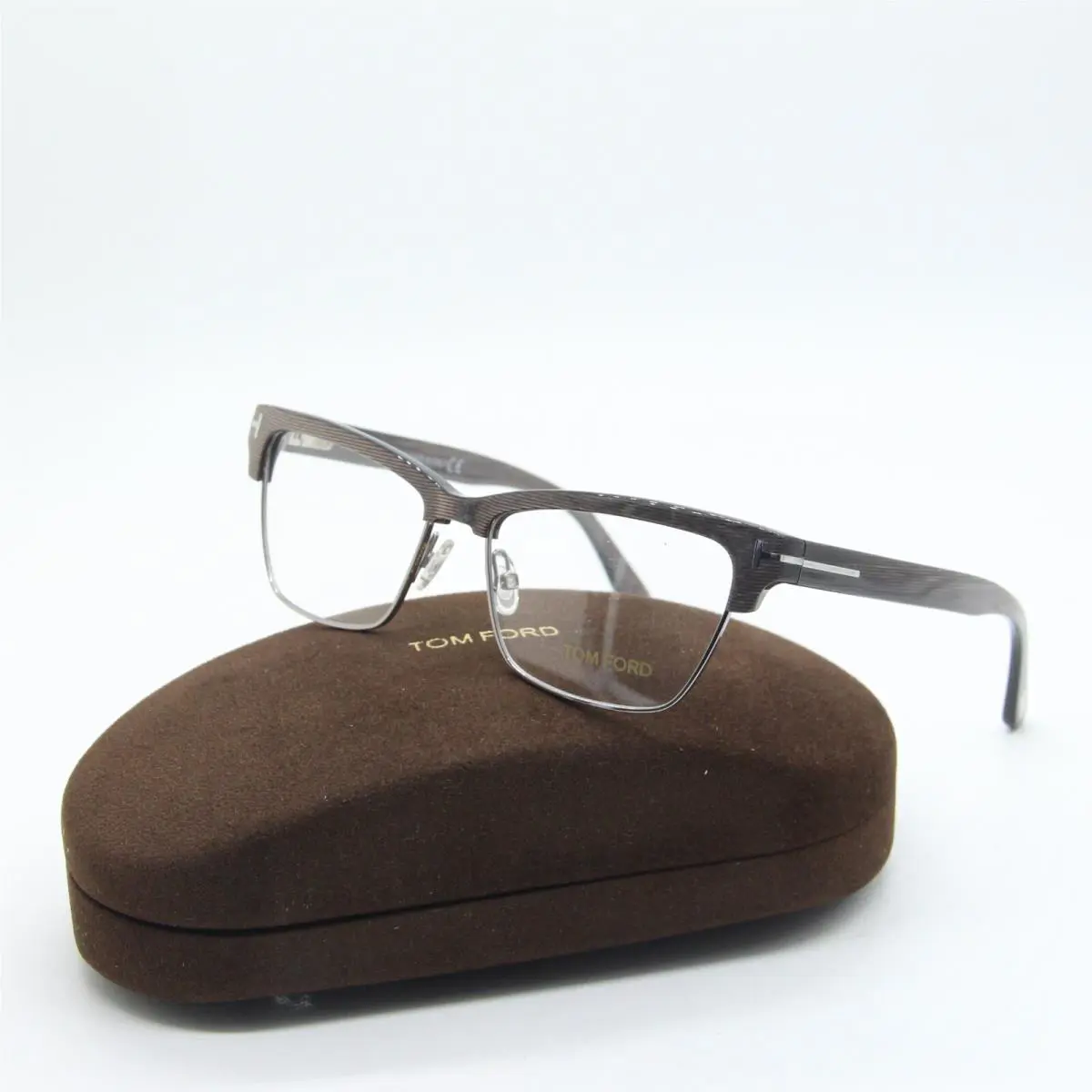 Tom Ford TF 5364 020 Grey Blue Frames Eyeglasses W/case 53-15