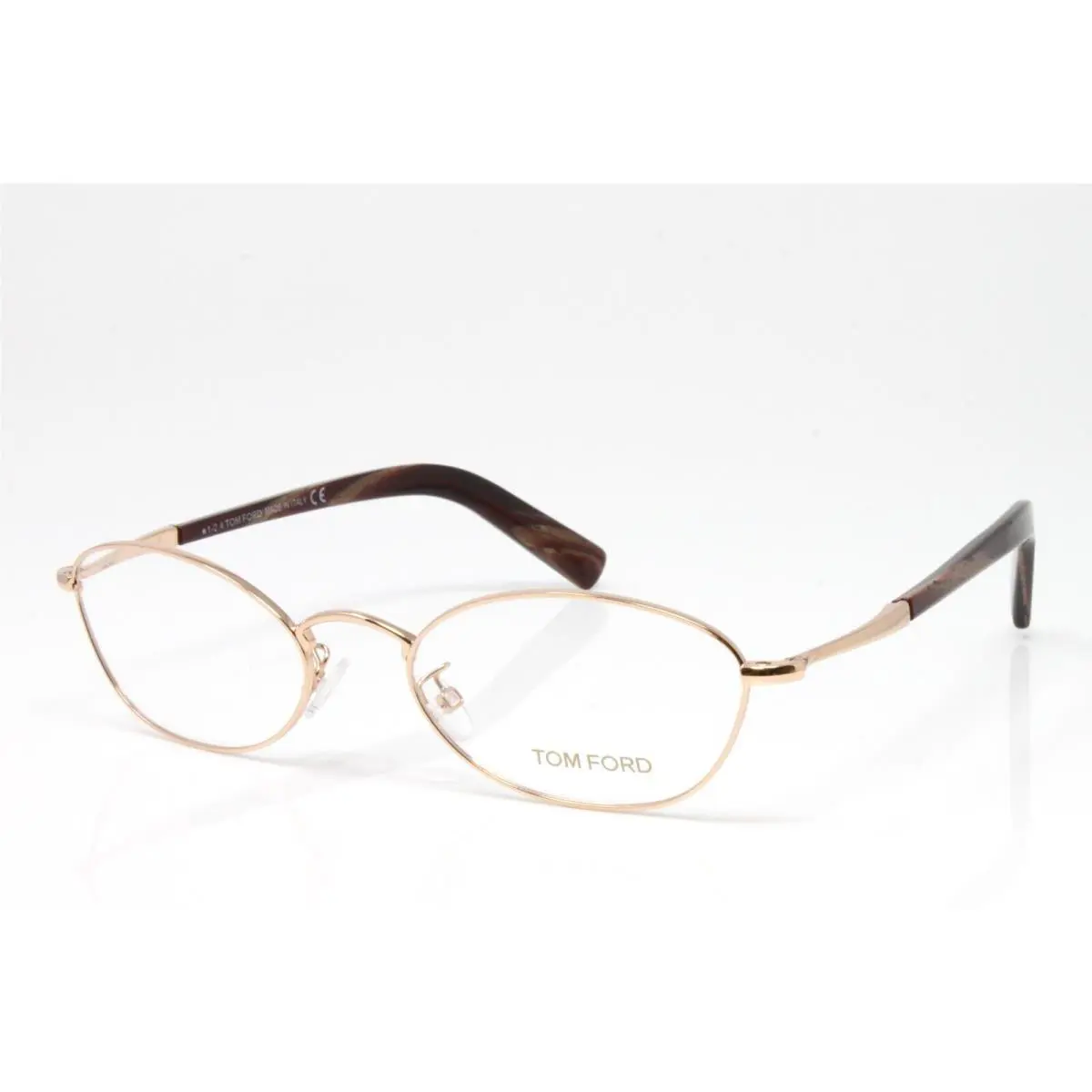 Tom Ford Eyeglasses Women`s Metal Oval Rose Gold 53mm FT5368V-030