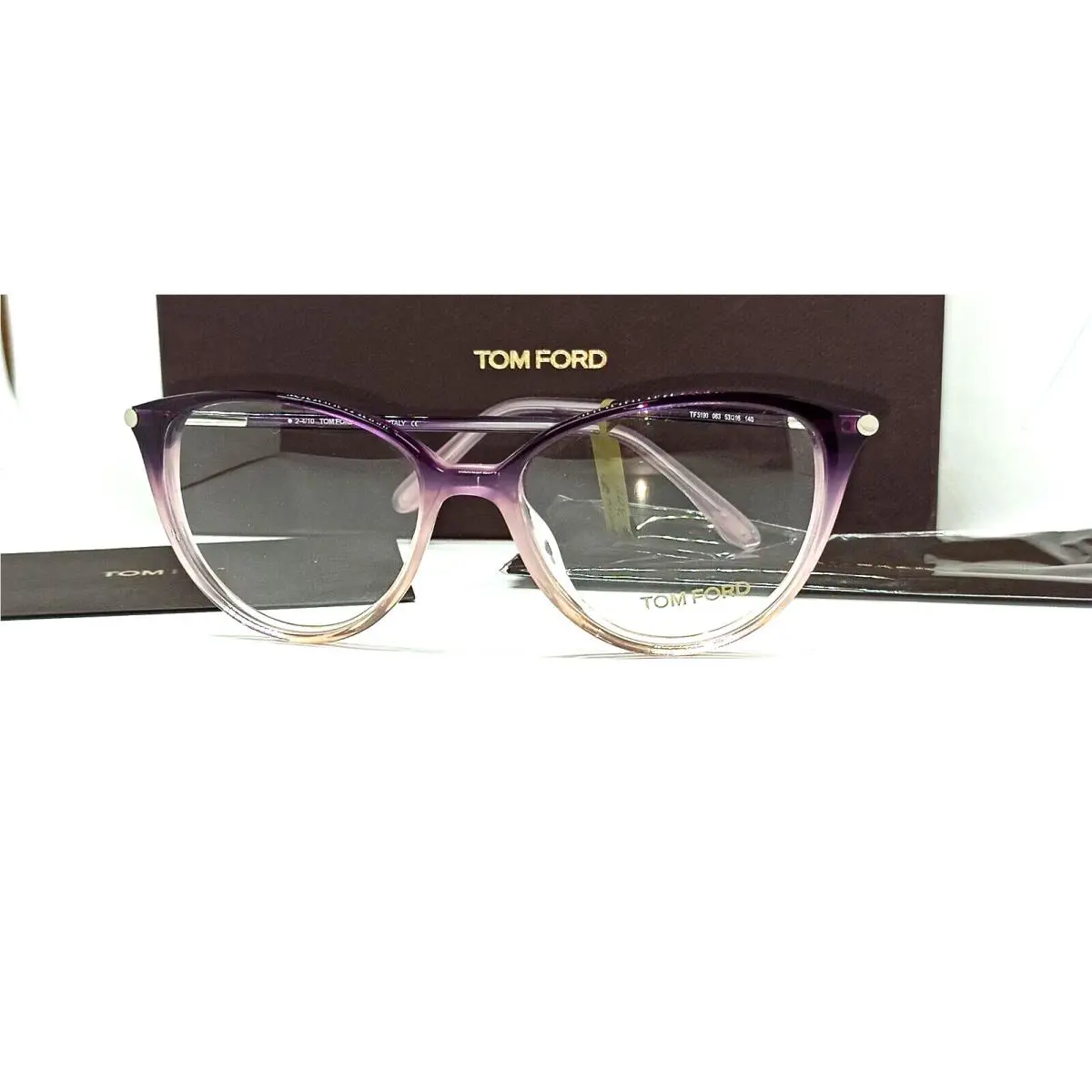 Tom Ford Eyeglasses TF 5190 083 Violet Pink Gradient Frame Demo