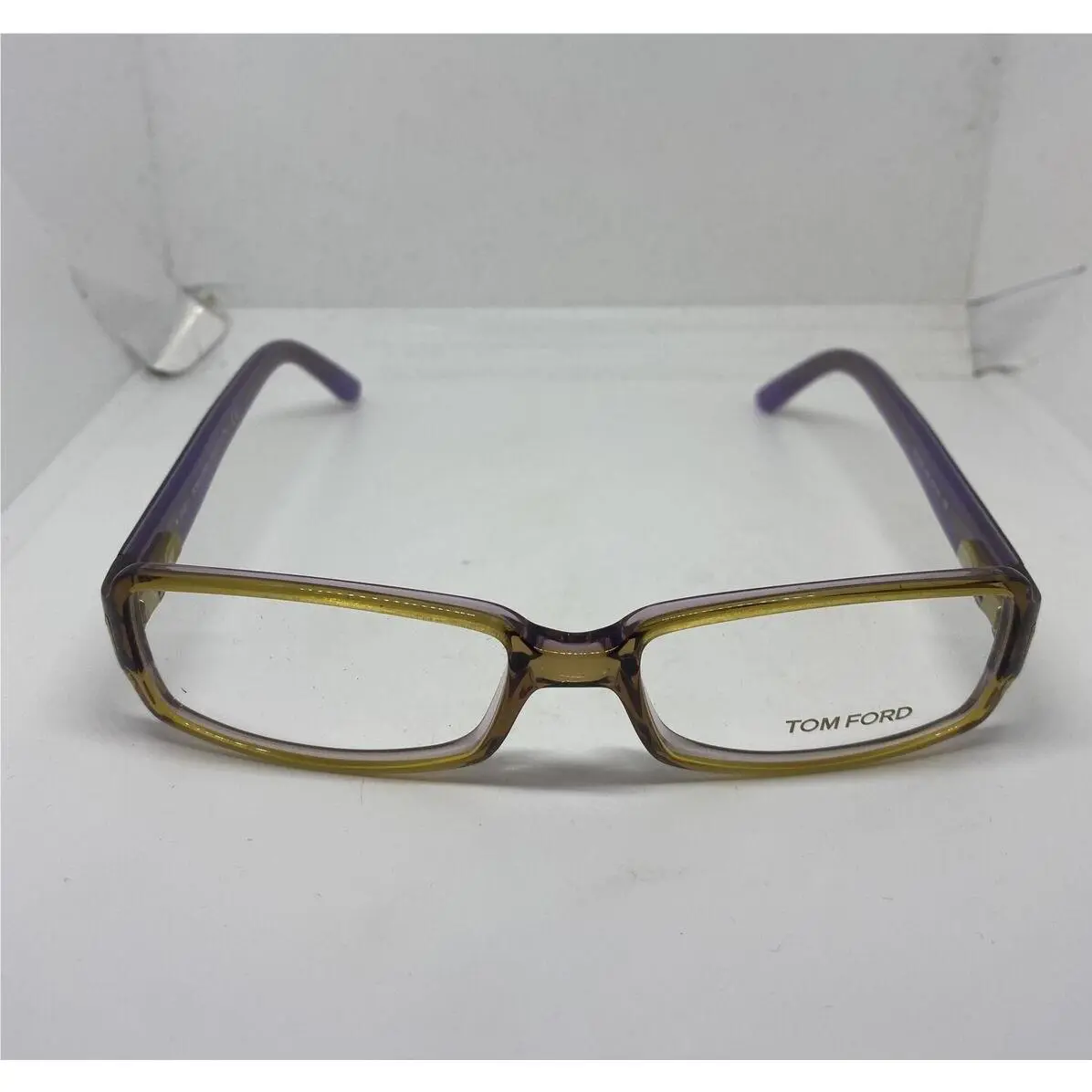 Tom Ford Eyeglasses Frames Made Italy Hard Case Brown Clear TF5185 53-16-135