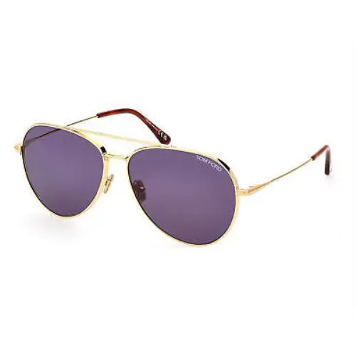 FT0996-30V-62 Shiny Deep Gold Sunglasses by Tom Ford