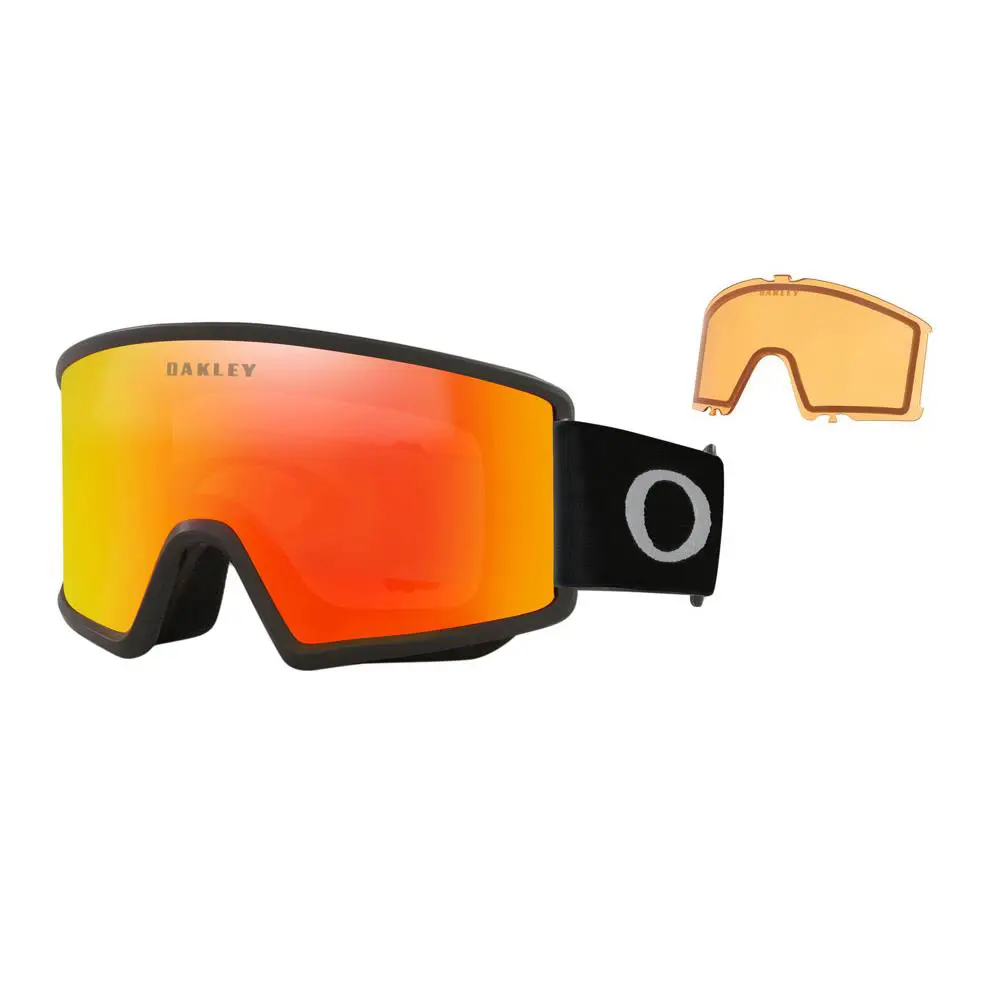 Target Line L Goggles -new- Cylindrical  Hdo Lens-  Mat Black / Fire Iridium 12% + Persimmon 57% by Oakley