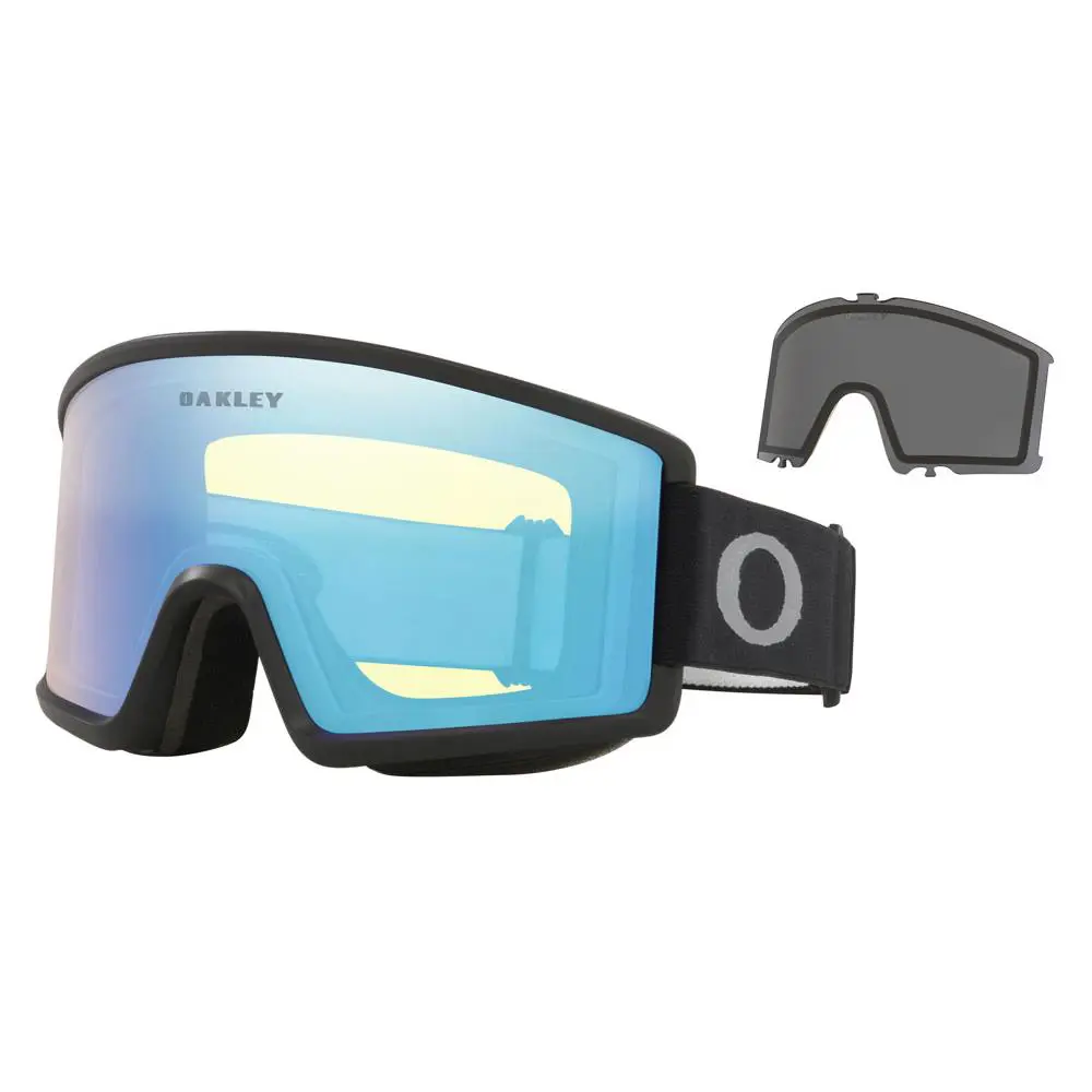 Target Line L Goggles -new- Cylindrical  Hdo Lens-  Mat Black / Hi Yellow 66% + Dark Grey 14% by Oakley