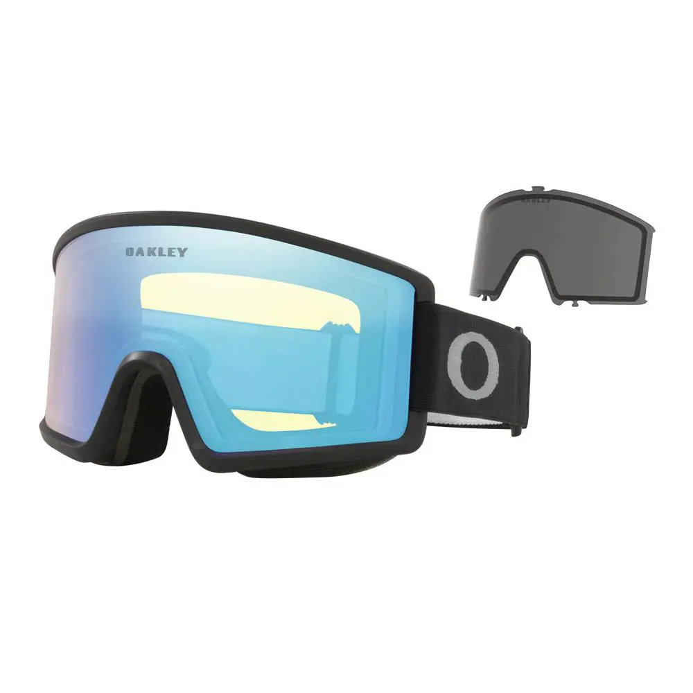 Target Line M Goggles -new- High Definition Cylindrical Lens + Warranty Mat Black / Hi Yellow 66% + Dark Grey 14% by Oakley