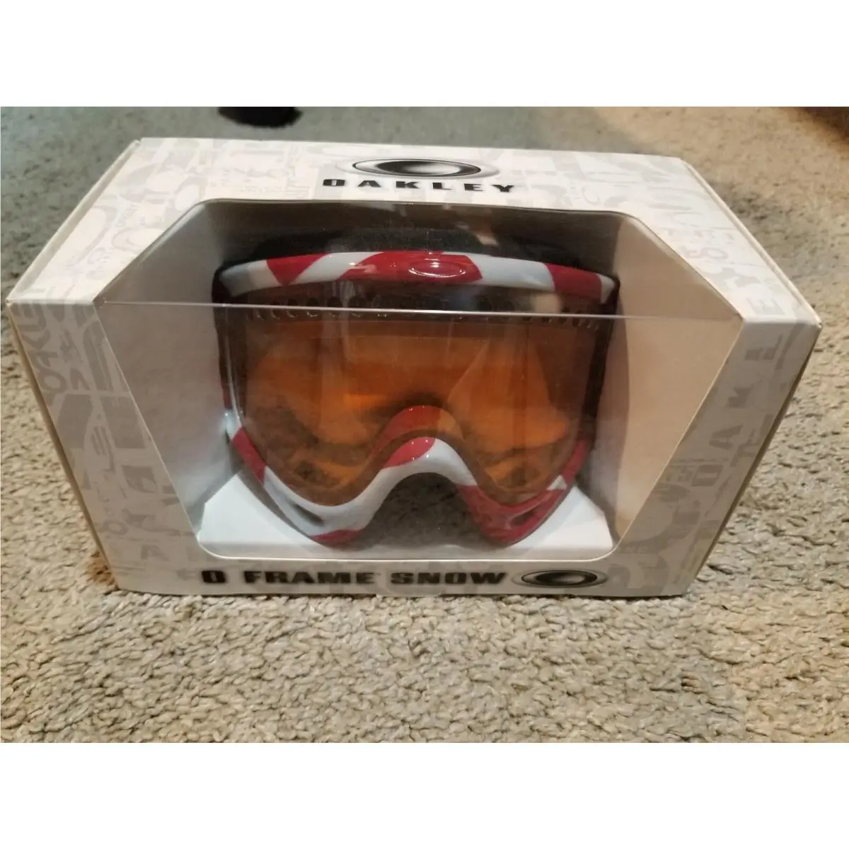 Oakley O Frame Snow Factory Slant Crimson W/persimmon