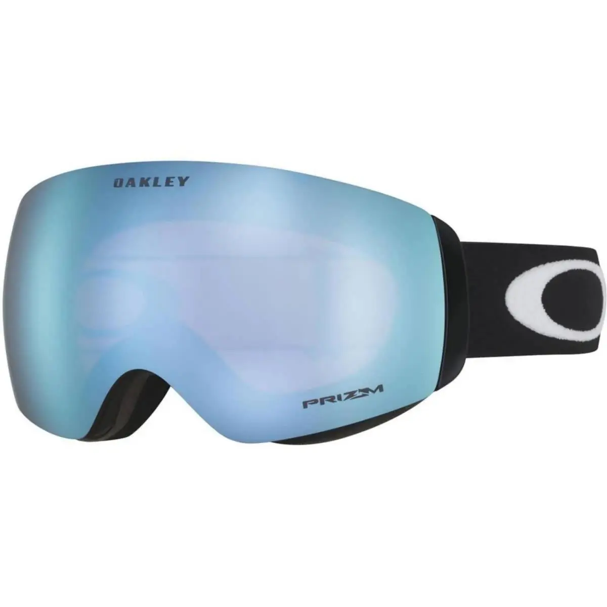 Oakley Adult Flight Deck M Snow Matte Black/prizm Sapphire Iridium OS Goggles - Frame: Black, Lens: Blue