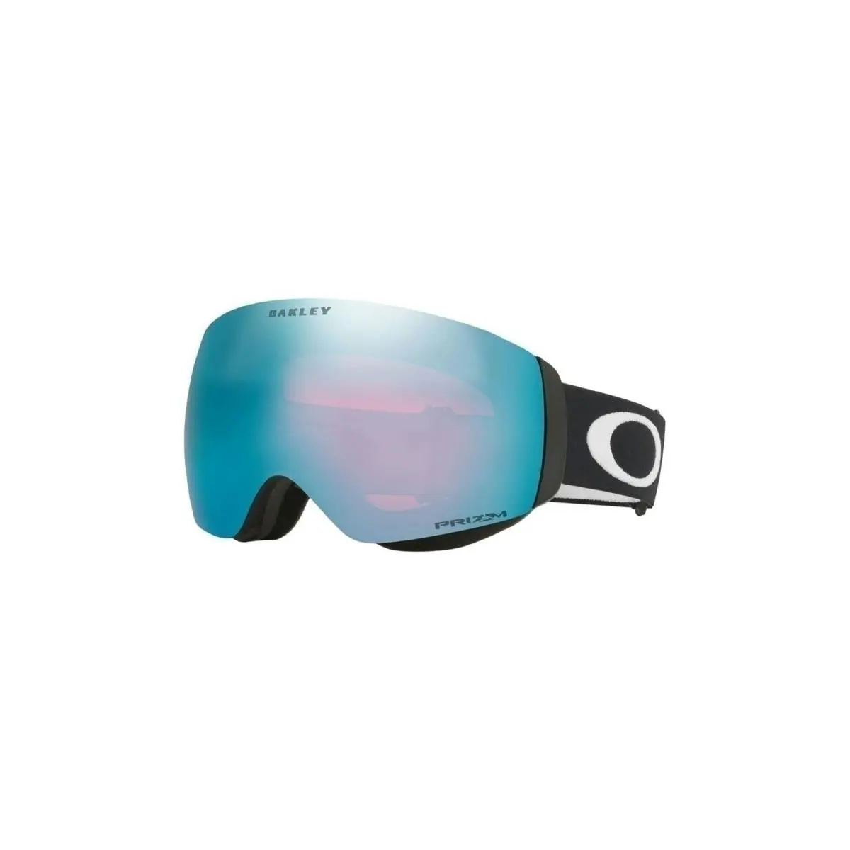 Oakley Unisex Sunglasses Prizm Snow Black Iridium Lenses Medium - Matte Black Strap/Prizm Snow Sapphire Iridium Lens, Frame: Black, Lens: Blue