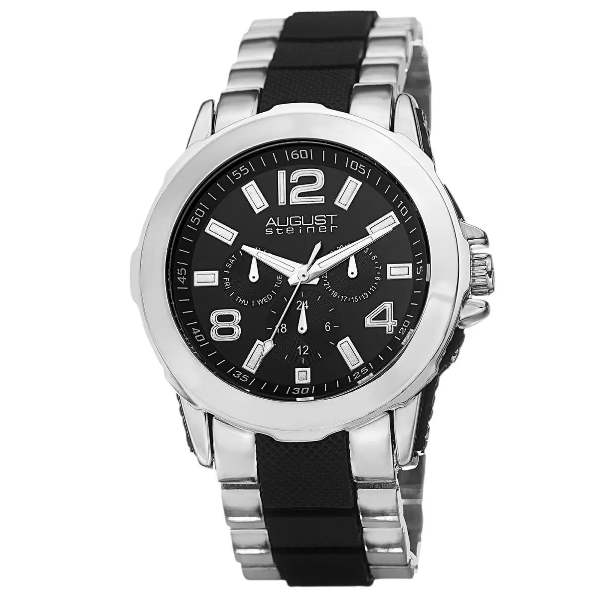 Spring Release Men`s  AS8114 Quartz Multifunction Bracelet Watch by August Steiner