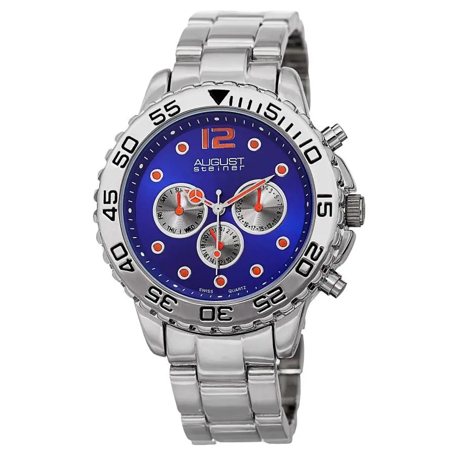 Quartz Blue Dial Men`s Watch AS8158BU by August Steiner