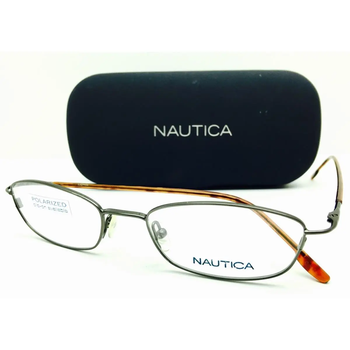Nautica Eyeglasses 7108 029 Satin Gunmetal 50•18•140 with Case