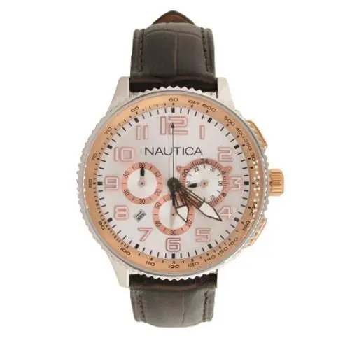 Nautica Men`s N22599M Ocn 38 Mid Br. Chronograph Watch