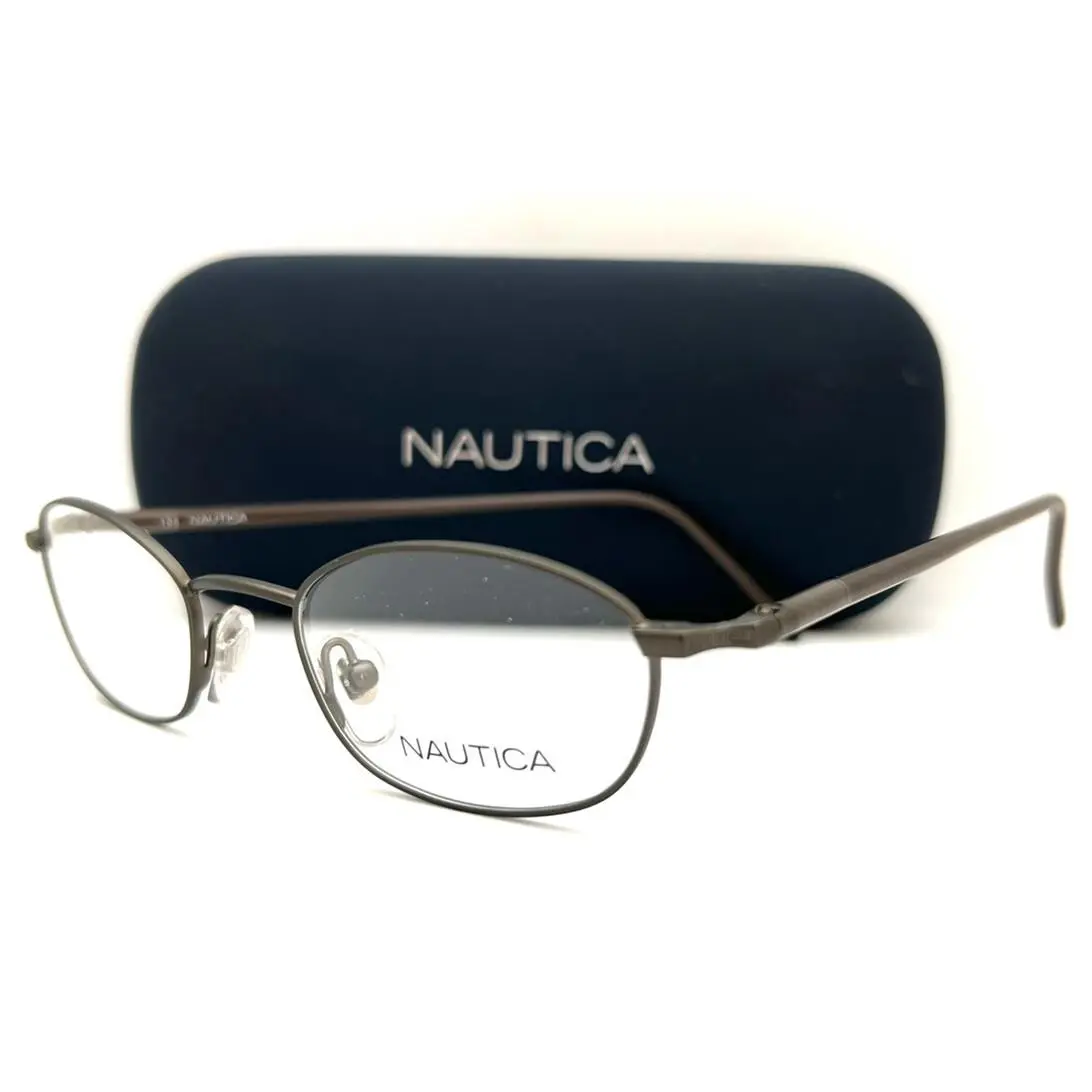Nautica Eyeglasses N 7030 073 Khaki 46-19-135 with Case