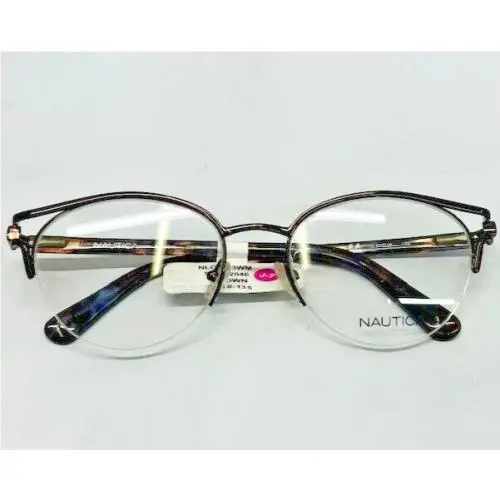Nautica Eyeglasses Frame NLO5013 200 Womens Brown Tortoise Cat Eye 52-18-135
