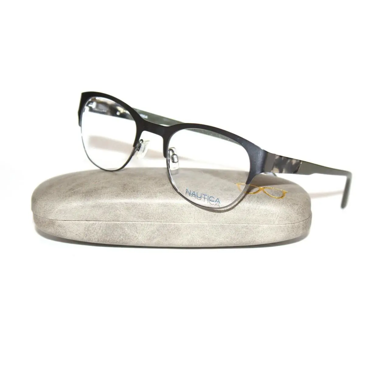 Nautica N7256 027 Gunmetal Eyeglasses Metal RX 51-22-140 MM