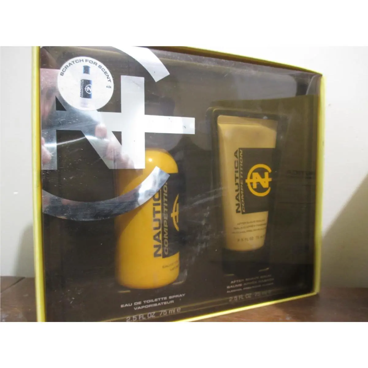 Nautica Competition Gift Set For MEN-2.5 OZ Edt SPRAY+2.5 OZ After Shave Balm