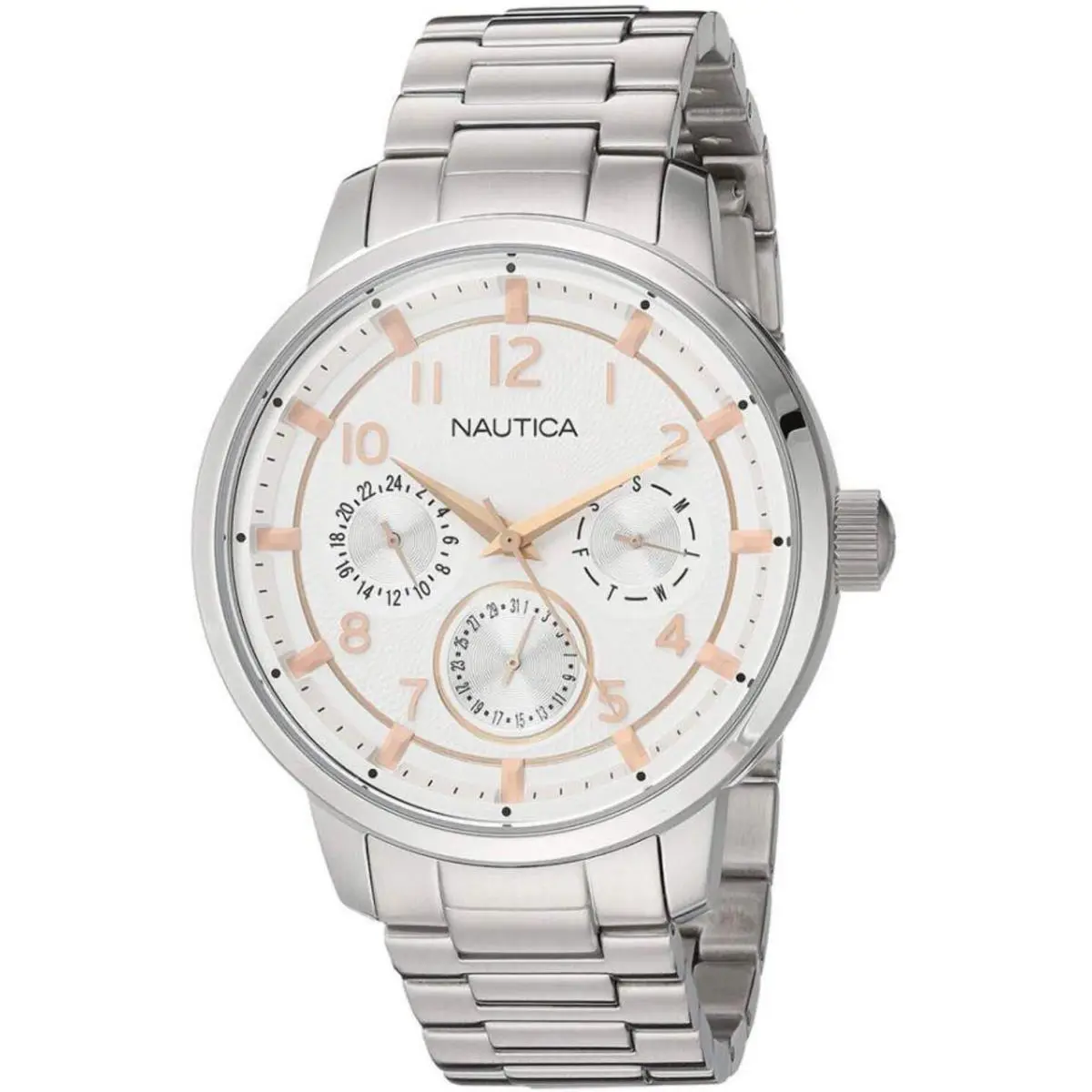 Nautica NAD16554G Men`s Stainless Steel 44mm Watch