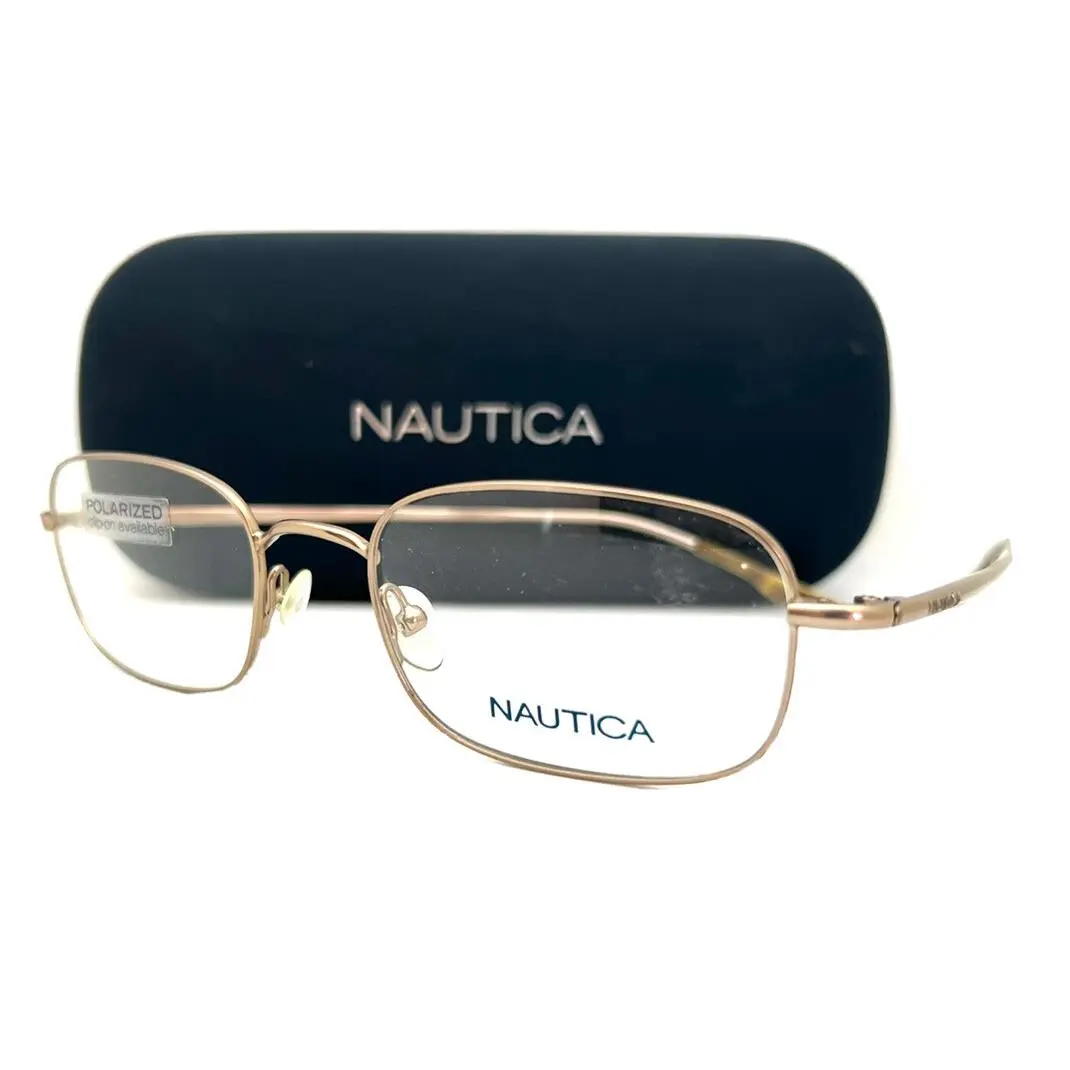 Nautica Eyeglasses N 7097 020 Satin Taupe 51-19-140 with Case