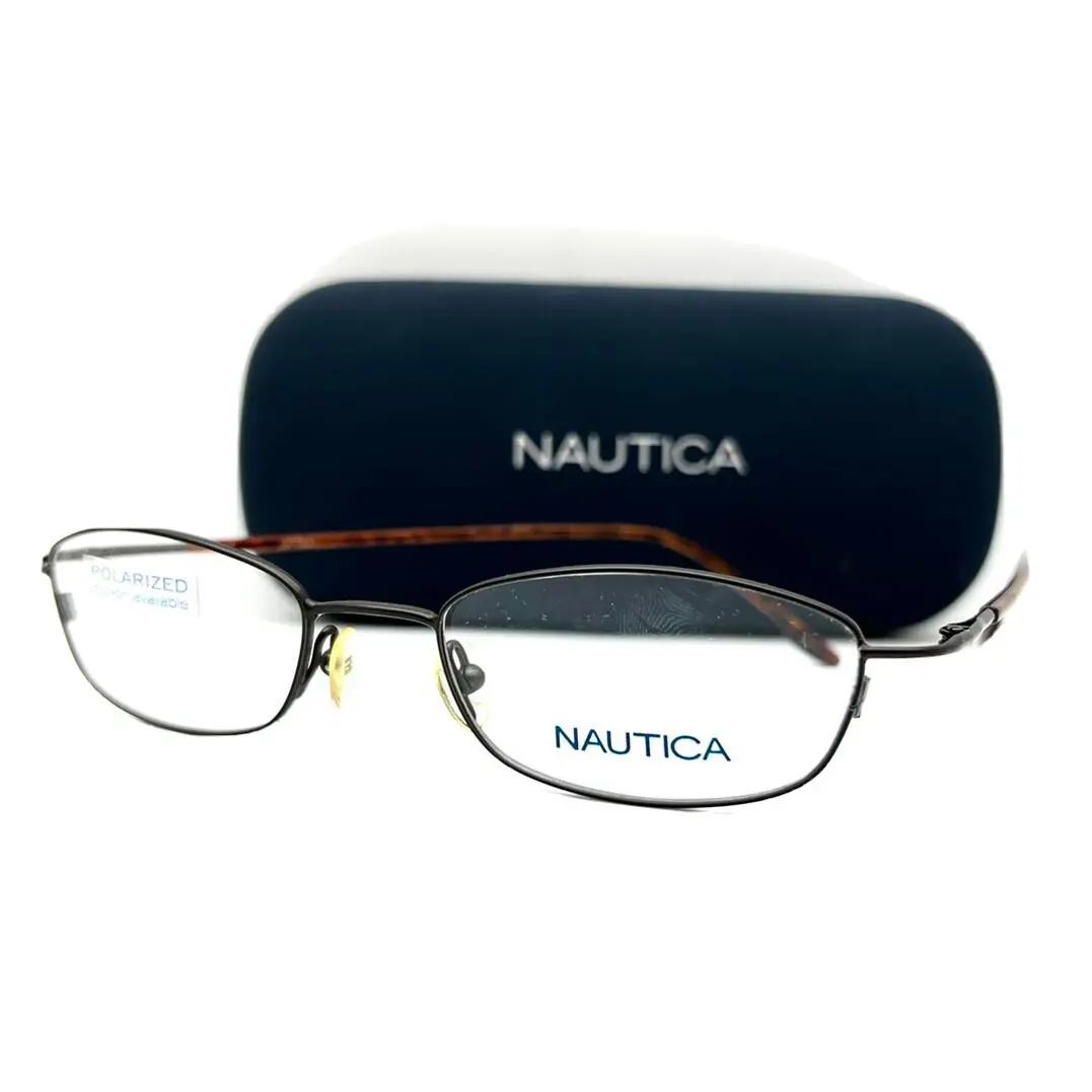 Nautica Eyeglasses N 7108 006 Satin Brown 48-18-135 with Case