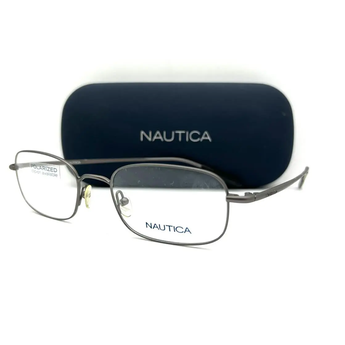 Nautica Eyeglasses 7097 030 Satin Gunmetal 51-19-140 with Case