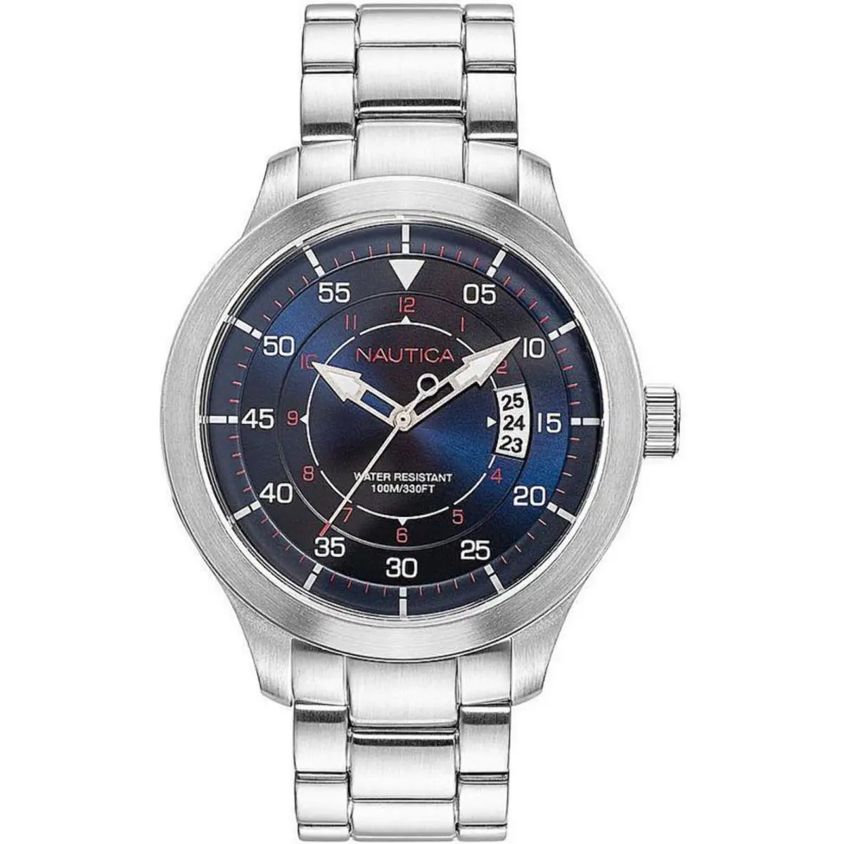 Nautica NAPPLP906 Men`s Point Loma 44mm Stainless Steel Band Watch