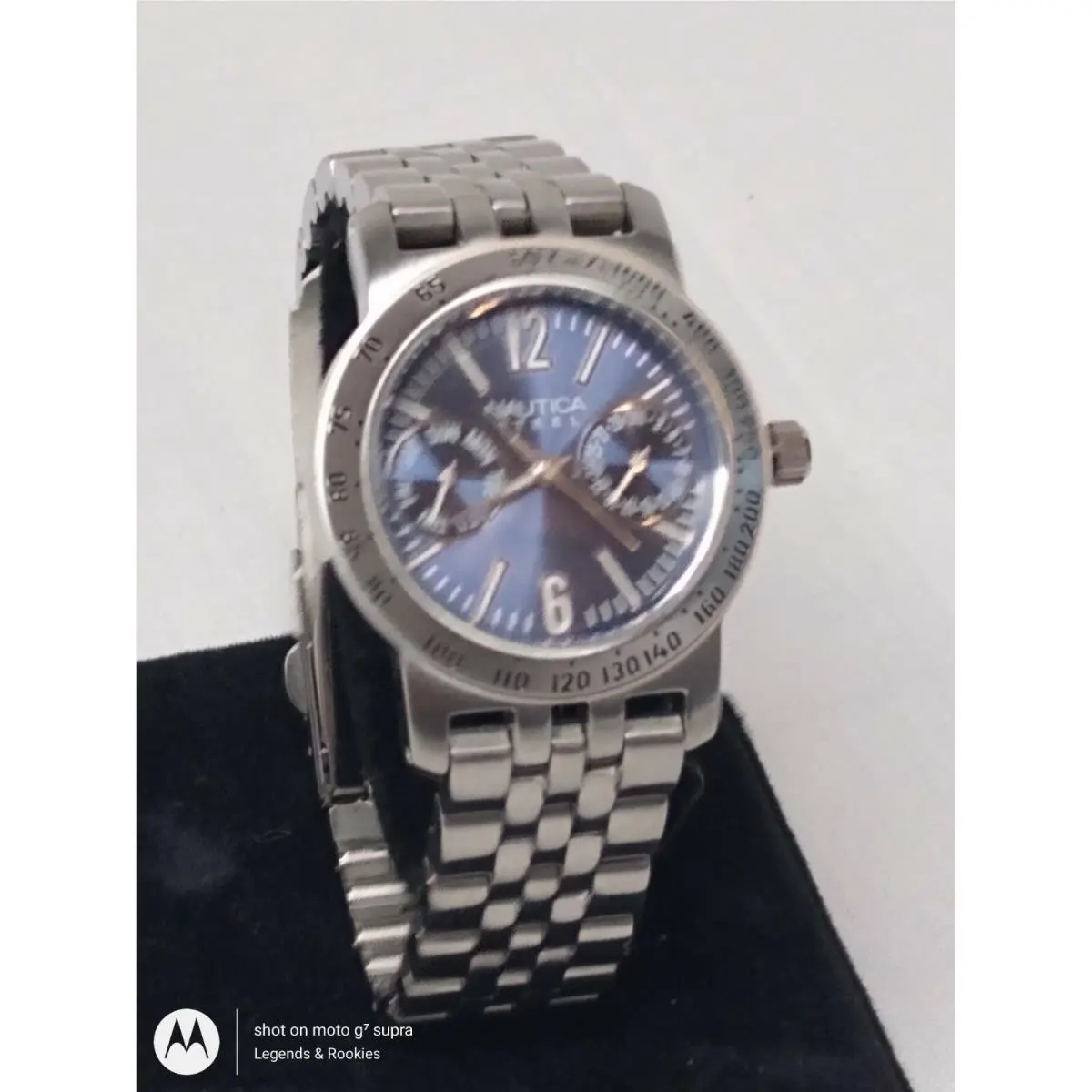 Men`s Nautica Chronograph Steel Watch Small Men`s / Womens
