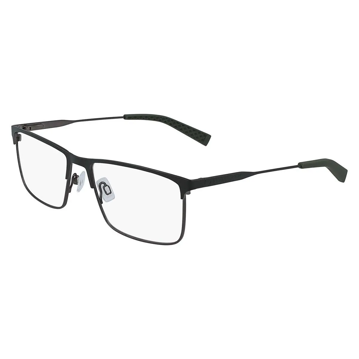 Nautica N7295 Eyeglasses Men Matte Olive Rectangle 57mm