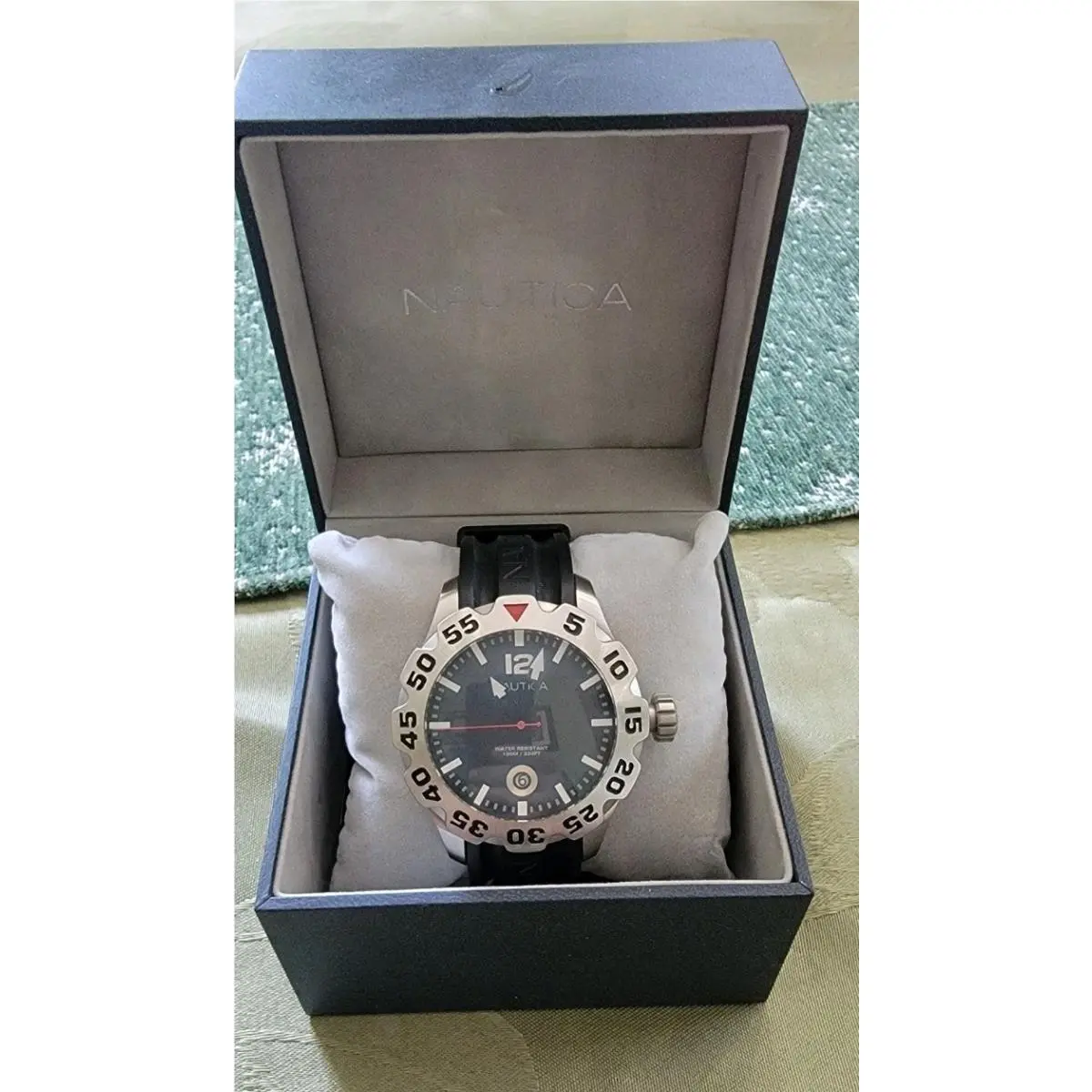 Bfd 100 Black Dial Resin Men`s Watch Item No. N14600G by Nautica