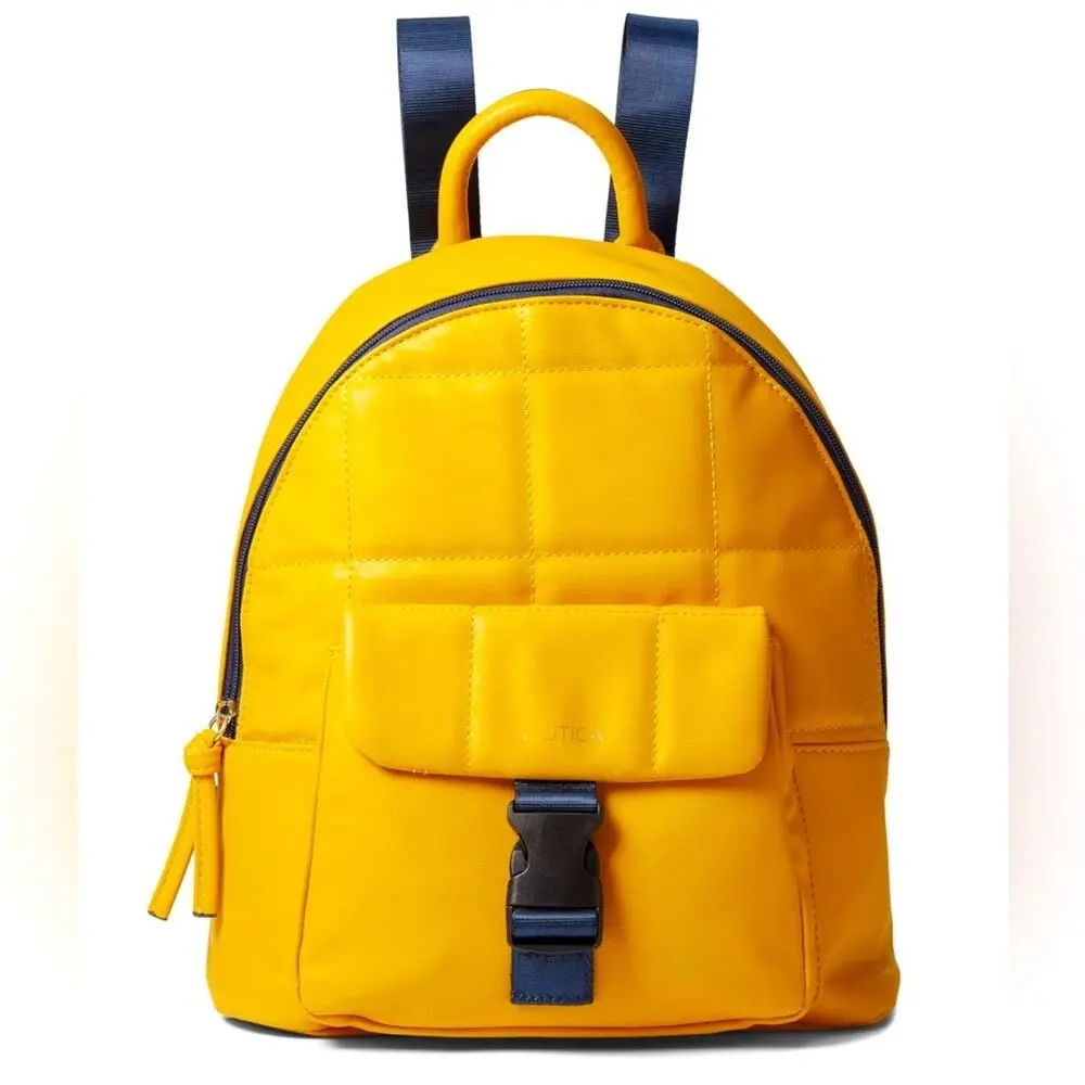 Women’s Bag Nautica Puff N Stuff Backpack Cornbread Yellow Pvc