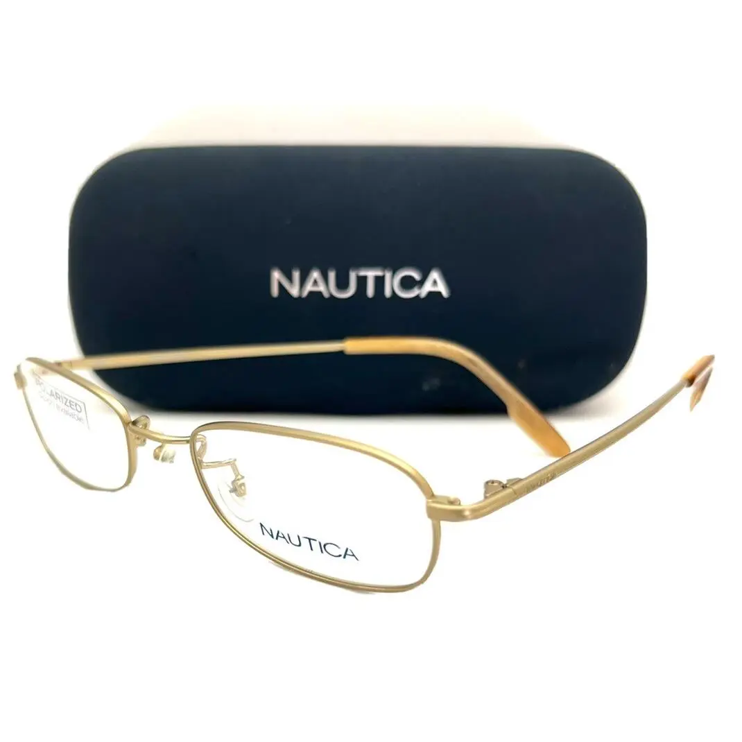Nautica Eyeglasses N 7084 020 Satin Taupe 48-18-135 with Case