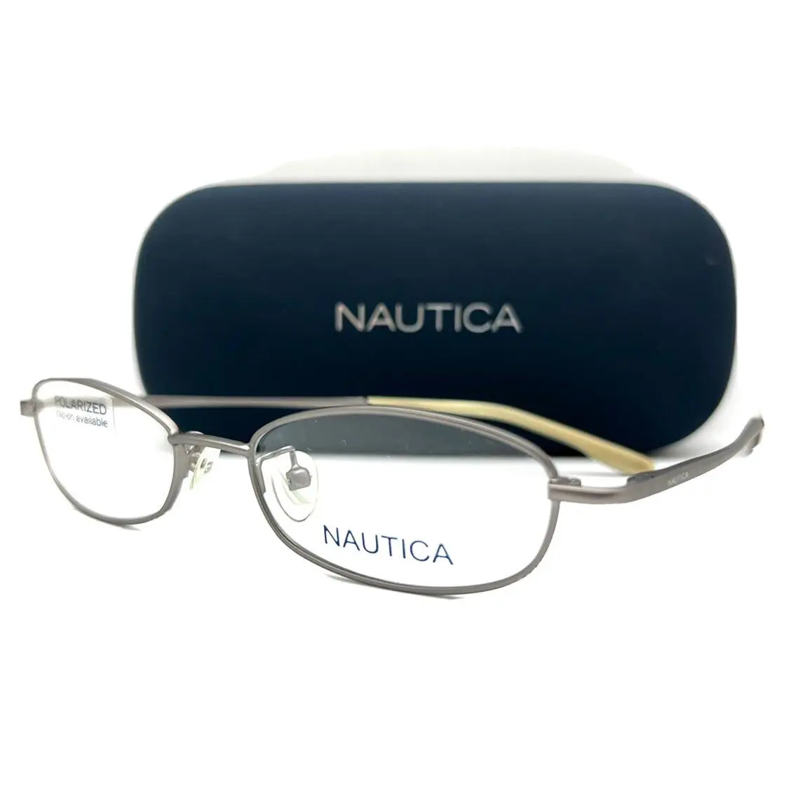 Nautica Eyeglasses 7125 029 Satin Gunmetal 50-17-140 with Case