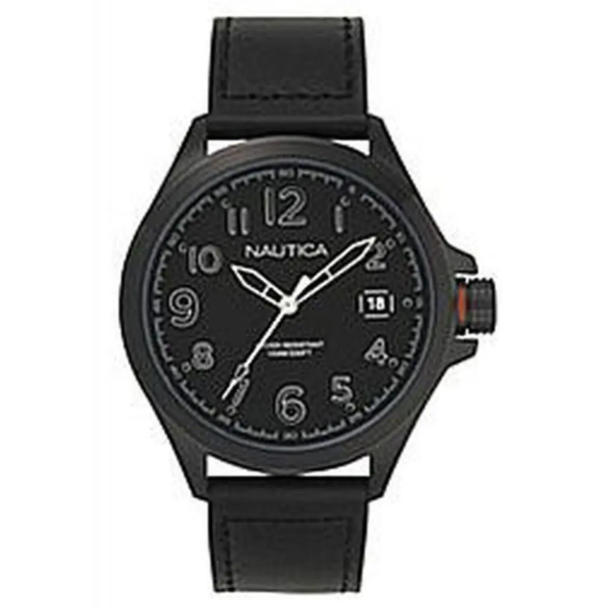 Nautica NAPGLP004 Men`s Glen Park 46mm Leather Band Watch