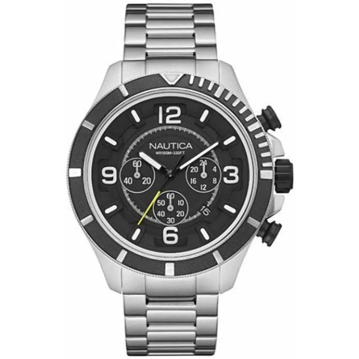 Nautica NAD21506G Men`s Chronograph Stainless Steel Band Watch