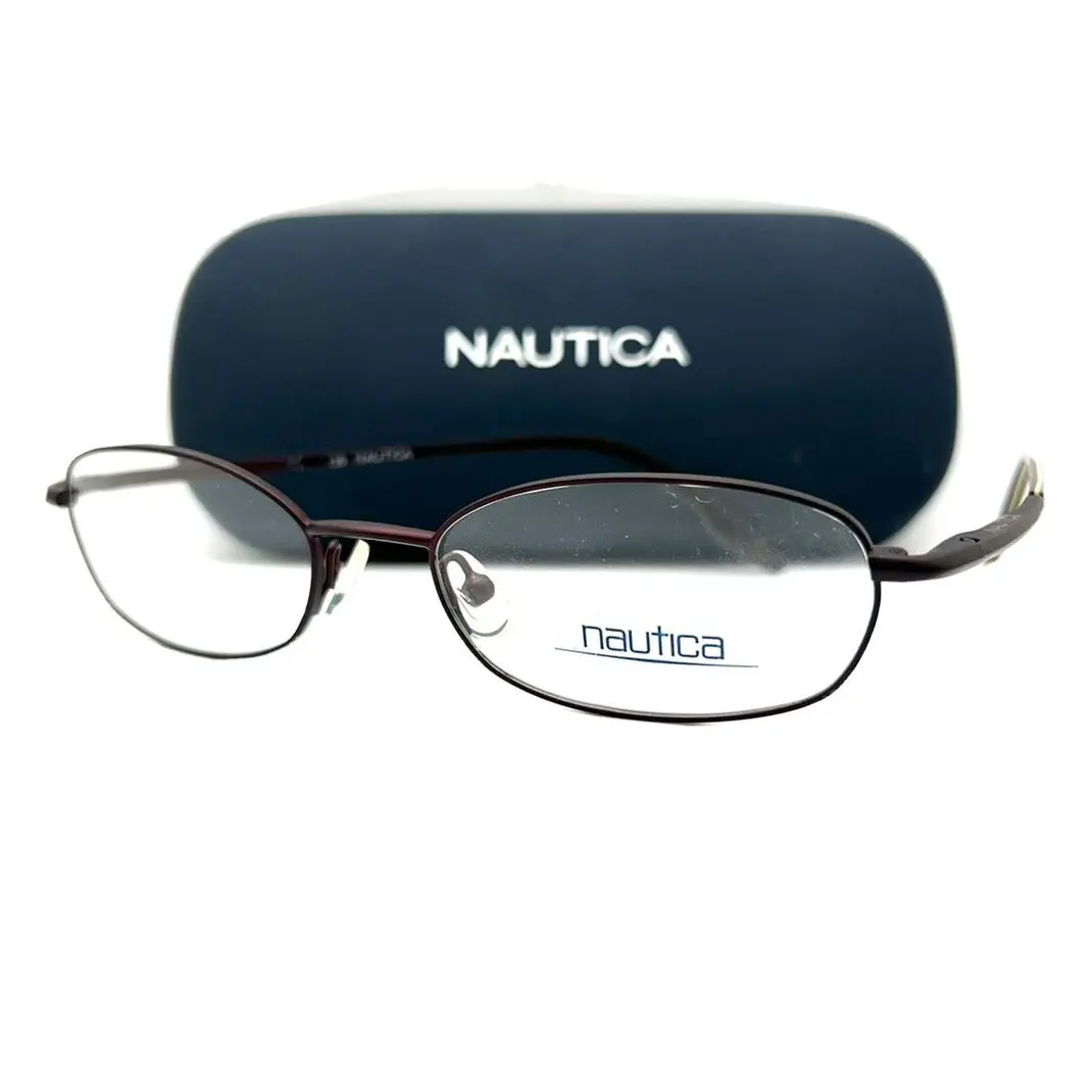 Nautica Eyeglasses N 7092 062 Satin Wine 51-17-130 with Case