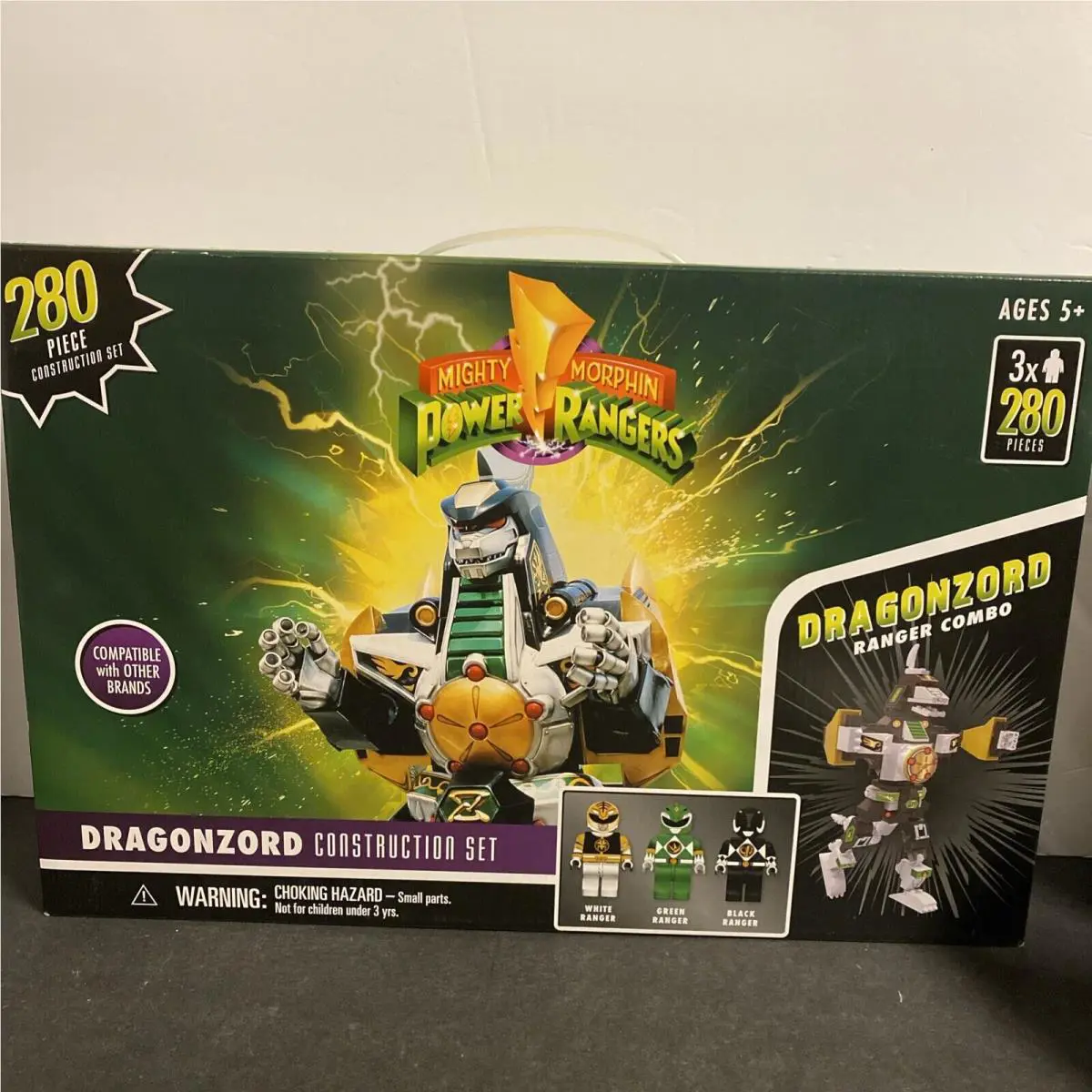 Dragonzord Mighty Morphin Power Rangers Construction Set 280 Pieces Toy
