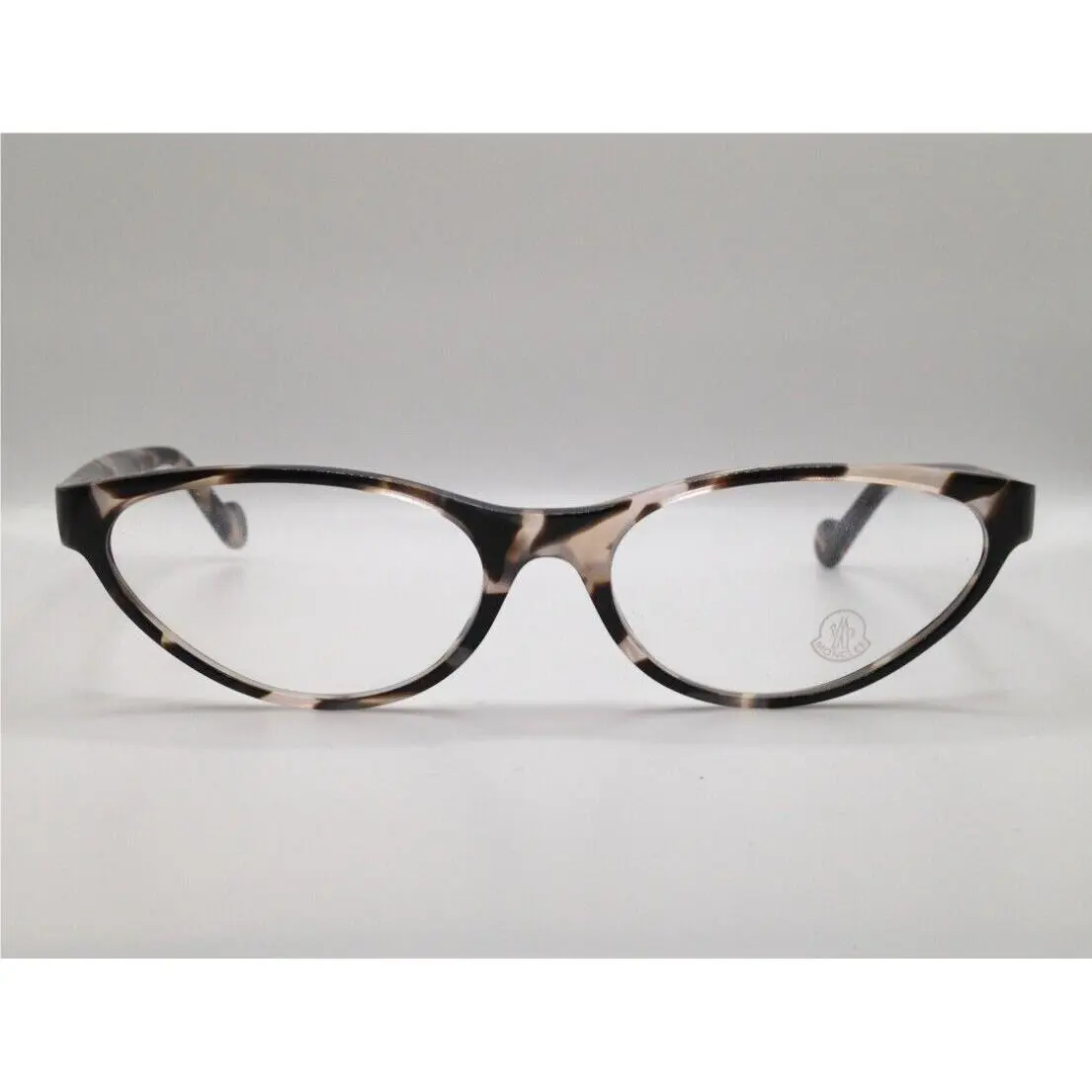 Moncler ML5064 055 Black Tortoise Bold Plastic Eyeglasses Frame 55-17-140 Italy