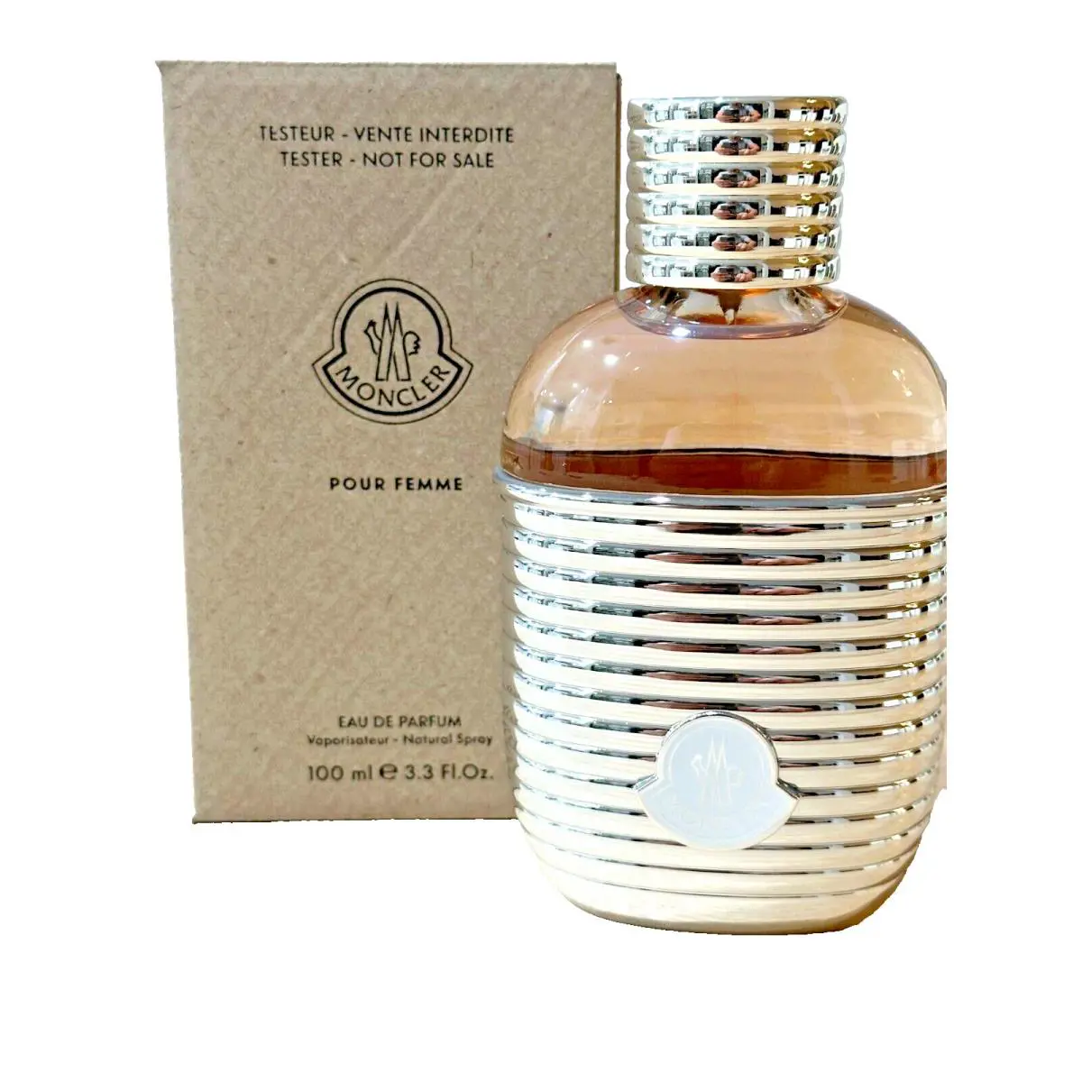 Pour Femme Eau De Parfum Spray 3.3oz. Tester/boxed by Moncler