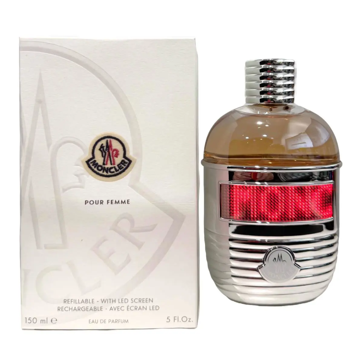 Moncler Pour Femme For Women 5.0 oz Eau De Parfum Refillable Spray w/ Led