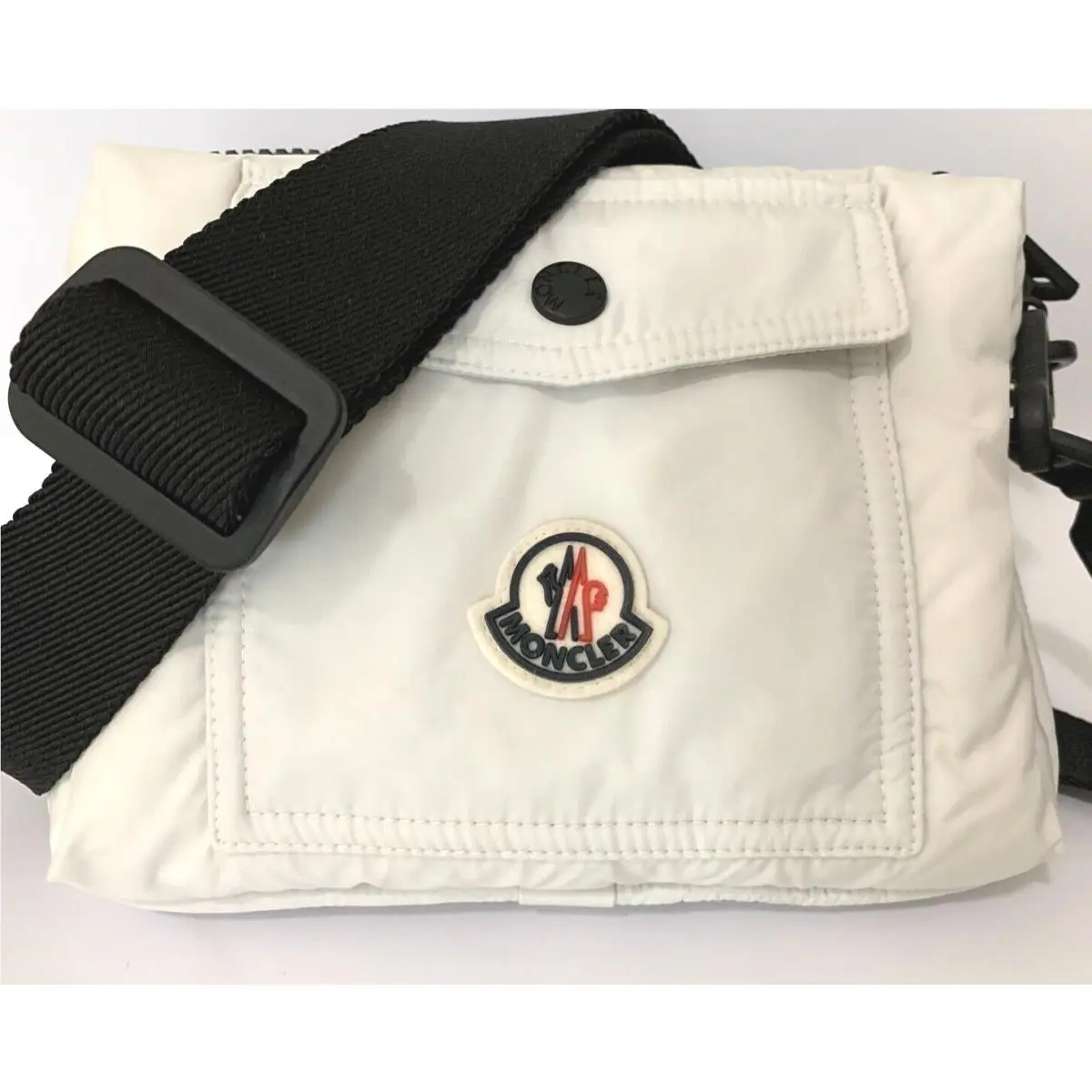 Legere White Lightweight Waist Bag Beltbag Fanny Crossbody Bag by Moncler