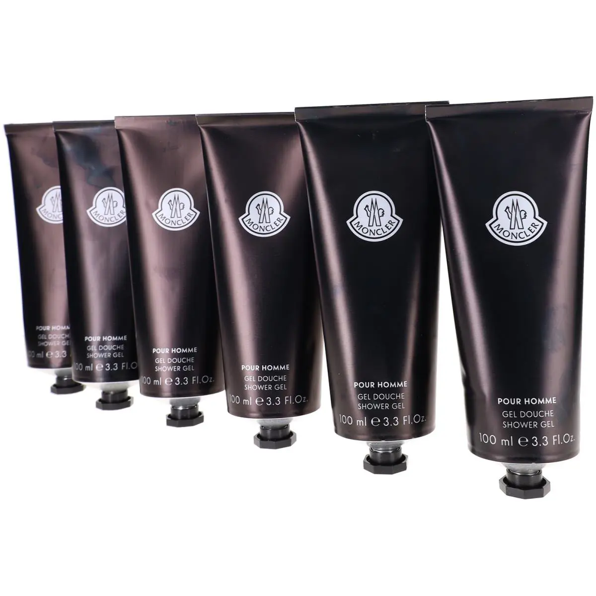 Pour Homme  For Men Combo Pack: Shower Gel 6x3.3oz by Moncler