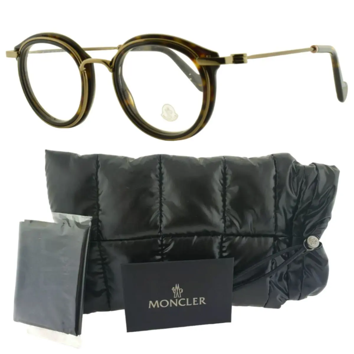 ML5007 052 Havana Round Full Rim Unisex Optical Frame by Moncler