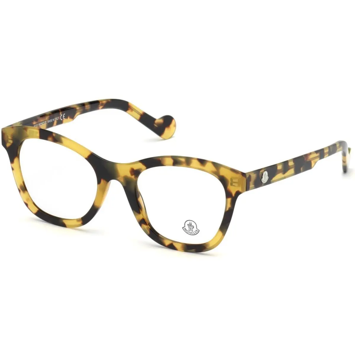 ML5038 055 Blonde Tortoise Plastic Eyeglasses Frame 49-19-145 5038 Italy by Moncler