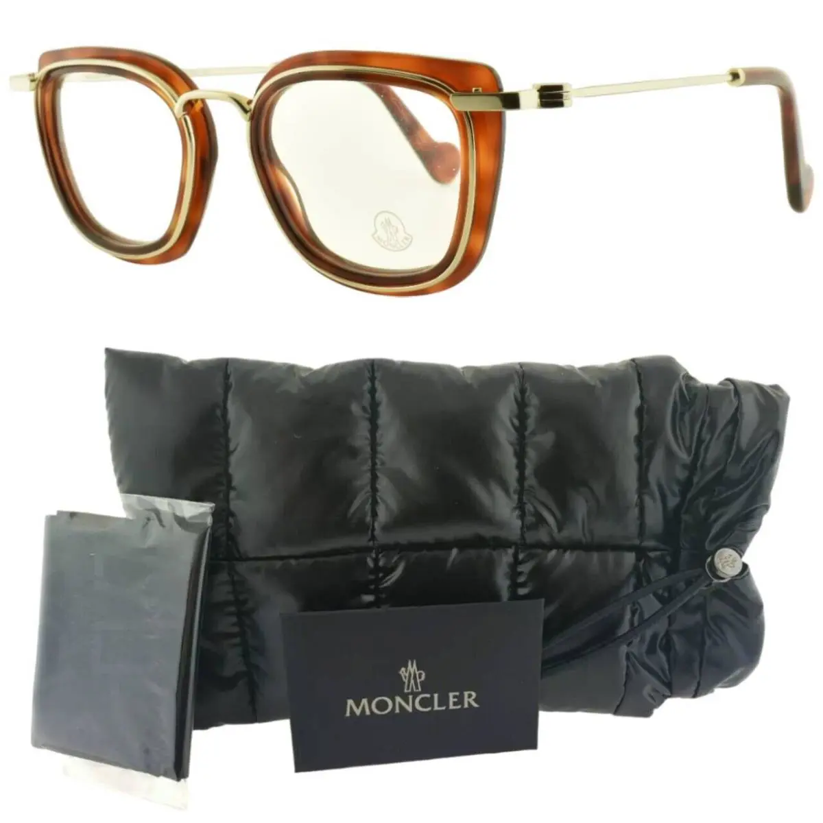 ML5008 053 Blonde Havana Butterfly Full Rim Unisex Optical Frame by Moncler