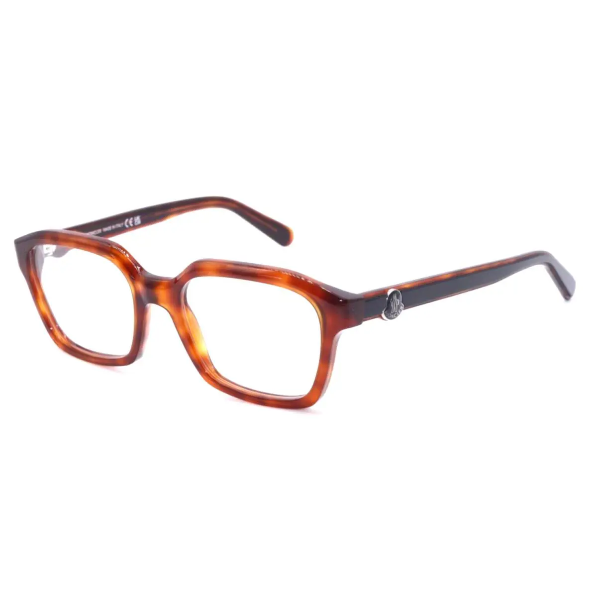 ML 5181 052 Rectangle Blonde Havana Frame Eyeglasses 52-19 by Moncler