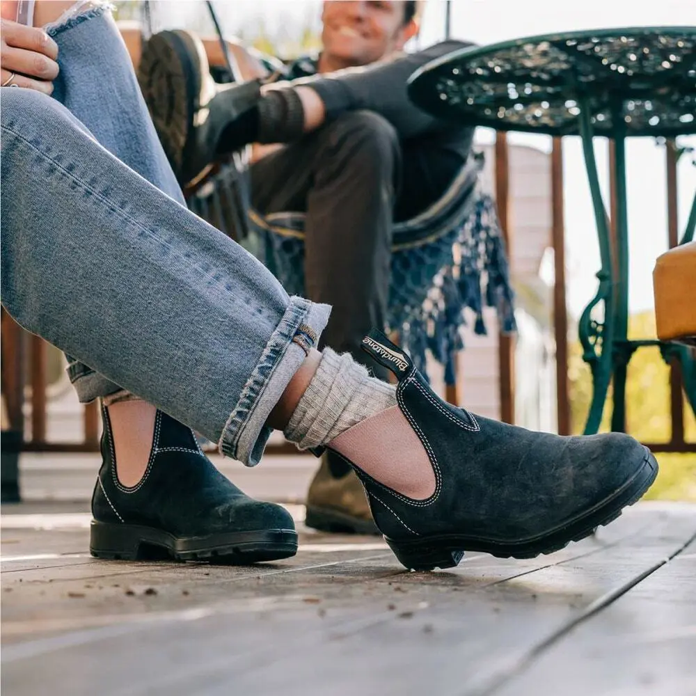 Blundstone shoes - Women Suede Chelsea Boot - Women Suede Chelsea Boot - 2034-Navy Waxed Suede, Manufacturer: multi 11