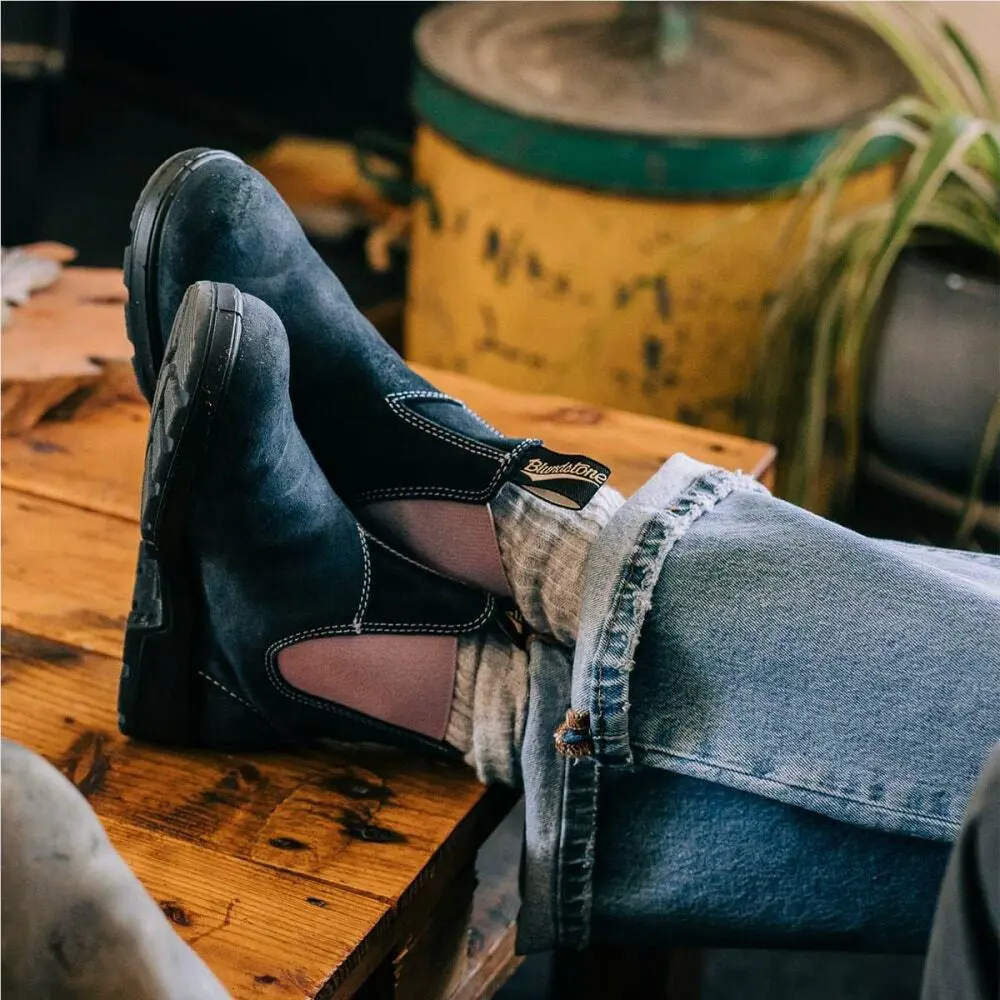 Blundstone shoes - Women Suede Chelsea Boot - Women Suede Chelsea Boot - 2034-Navy Waxed Suede, Manufacturer: multi 0