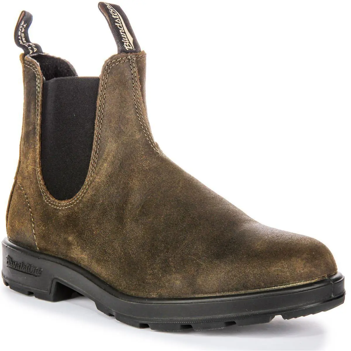 Heritage Waxed Suede Water Repellence Unisex Boots In Olive US 8 - 12 OLIVE by Blundstone